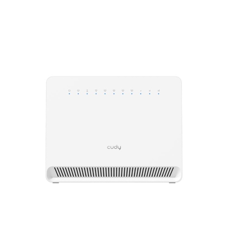 Cudy Router Gigabit WiFi 4G LTE Cat 6 AC1200 - Velocidade até 1000Mbps - 4 Portas - Antenas Internas - 1 Ranhura Nano SIM - Cat