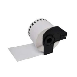Brother DK44205 - Etiquetas Removibles Genericas de Tamaño personalizado - Ancho 62mm x 30,48 metros - Texto negro sobre fondo