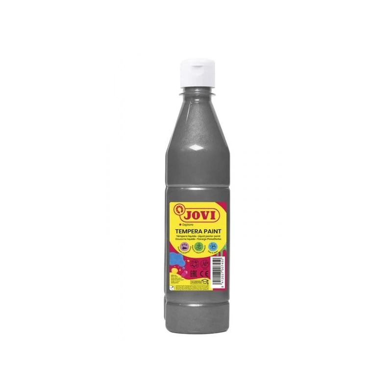 Jovi Tempera Paint Guache Líquido 500ml - Base Água - Pronta a Usar - Alto Poder de Cobertura - Secagem Rápida - Excelente