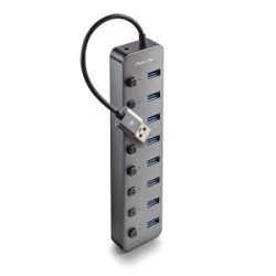 NGS IHUB8 USB 3.0 Hub - 8 USB 3.0 Ports with Switches - Up to 5Gbps