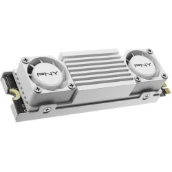 PNY CS3150 M2 SSD Solid State Drive 2TB NVMe PCIe Gen5 x4 with Heat Sink - White
