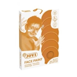 Jovi Étui de 6 Pots 8ml Maquillage Crème - Hypoallergénique - Base Grasse - Application Facile - Grande Couverture - sans