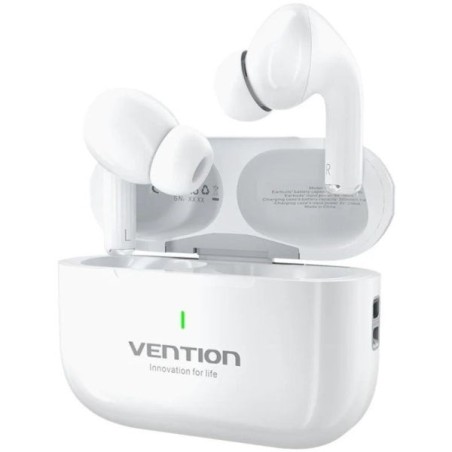 Vention Echo Lite E11 Écouteurs Bluetooth 5.4 avec Boîtier de Charge - True Wireless - 6h d'Autonomie - Couleur Blanc