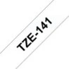 Brother TZe141 Ruban d'Étiquettes Laminé Générique - Texte Noir sur Fond Transparent - Largeur 18mm x 8 mètres