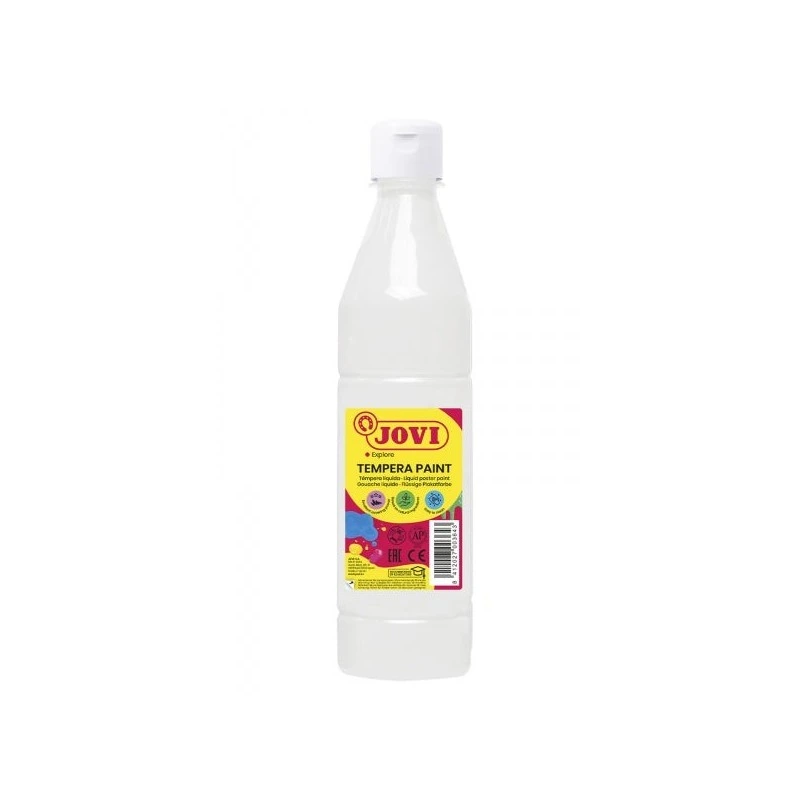 Jovi Tempera Paint Tempera Liquida 500ml - Base Agua - Lista para Usar - Alto Poder Cubriente - Secado Rapido - Excelente