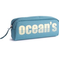 Oceans Wave California Estuche de 1 Cremallera - Tirador Ergonomico - Color Azul