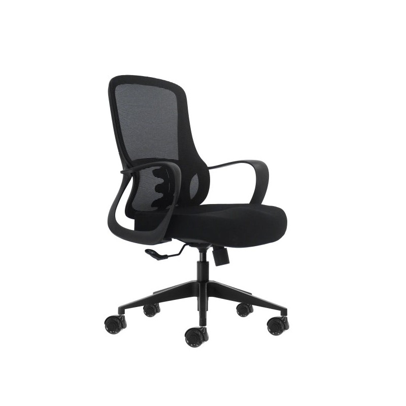 Oqonos Cherg 006 Cadeira de Escritório Ergonómica com Encosto em Rede Respirável, Pistão de Gás Classe 4, Suporte Lombar