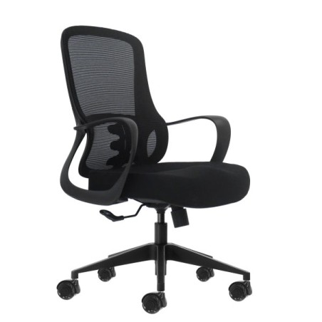 Oqonos Cherg 006 Chaise de Bureau Ergonomique avec Dossier en Maille Respirante, Piston à Gaz Classe 4, Soutien Lombaire