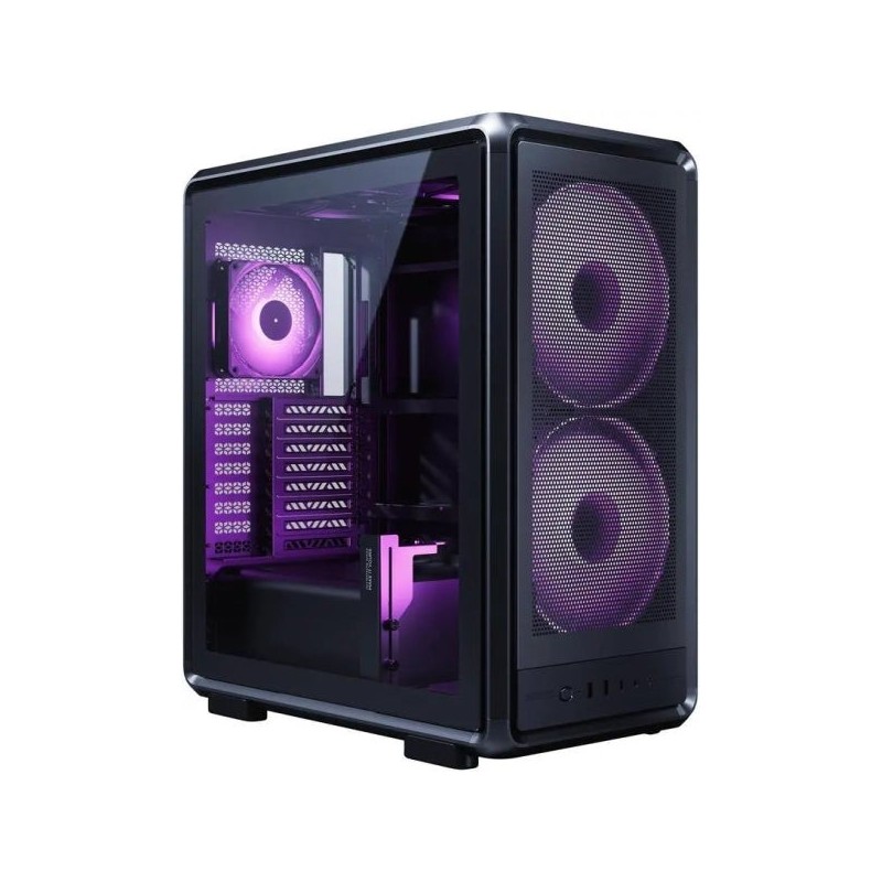 Cooler Master Masterframe 500 E-ATX Tower Case - 2 Front 200mm RGB Fans - Side Window - Interchangeable Panels