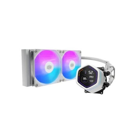 Cooler Master Masterliquid Core Nex Digital 240 ARGB Kit de Refrigeração Líquida - Ecrã LED Digital 2,1" - Cor Branco