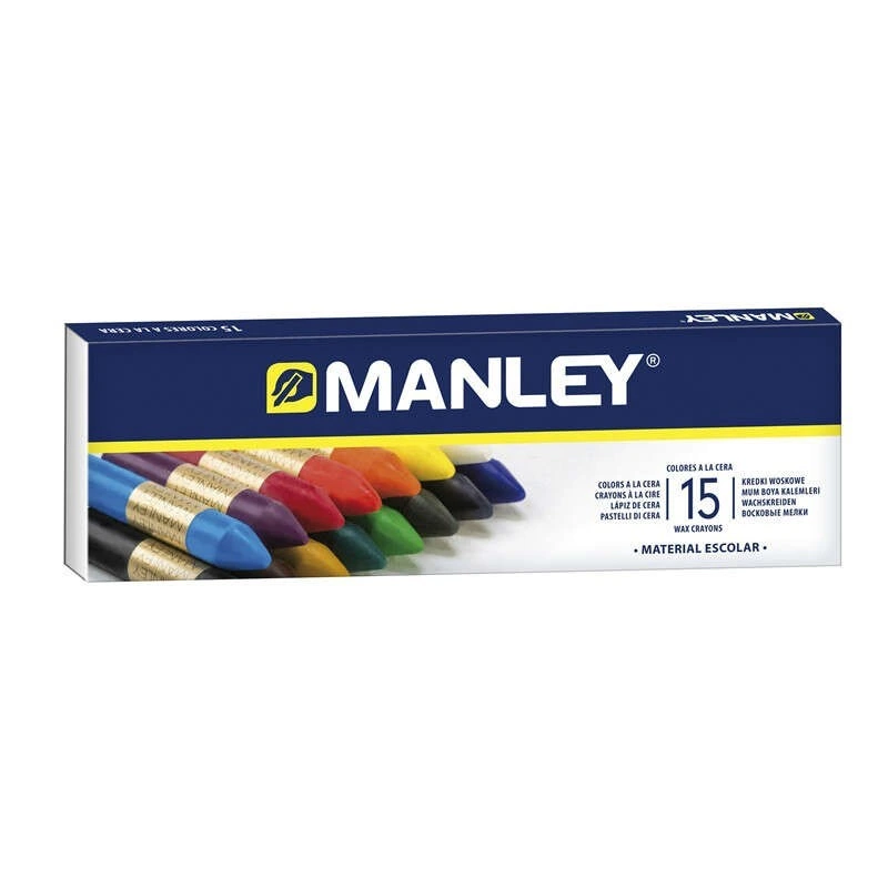 Manley Pack de 15 Ceras Moles de Traço Suave - Ideal para Grande Variedade de Técnicas e Aplicações - Fabrico Artesanal - Ampla