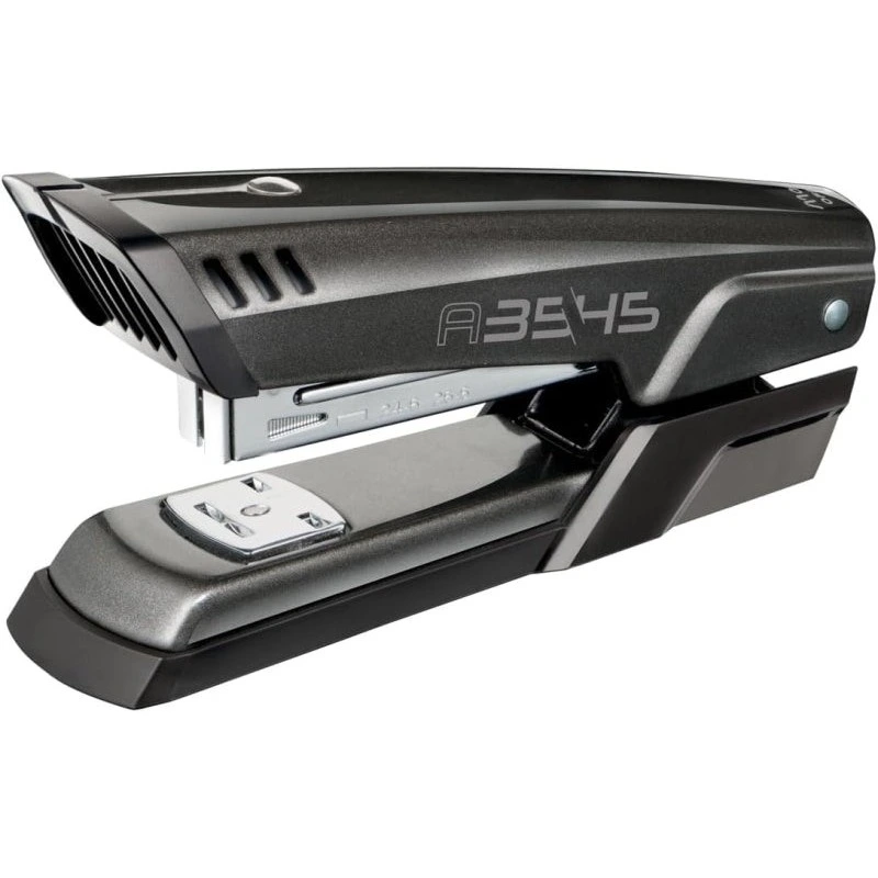 Maped Half Strip A-3545 Metal Desktop Stapler - Up to 25 Sheets at Once - Takes 24/6 and 26/6 Staples - Open and Closed