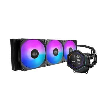Cooler Master Masterliquid Core Nex Digital 360 ARGB Liquid Cooling Kit - 2,1" Digital LED Display - Black