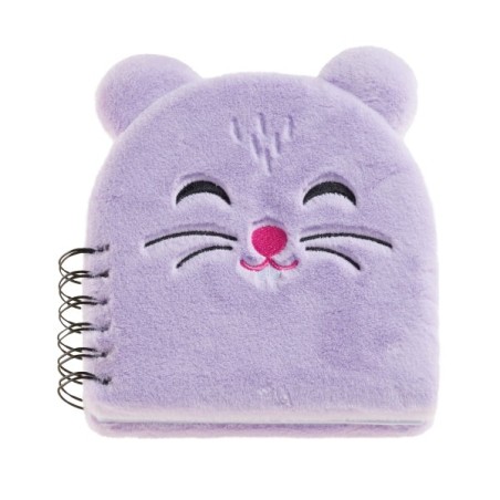 Miquel Rius Back2Fun Cuaderno Peluche Hamster - 160 Hojas Rayadas de Papel 80 g/m2 - Guardas Estampadas y Primera Pagina con
