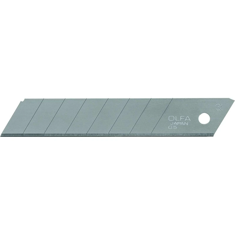 Olfa Pack de 10 Lâminas de Substituição para X-atos Olfa - 8 Segmentos - Largura 18mm