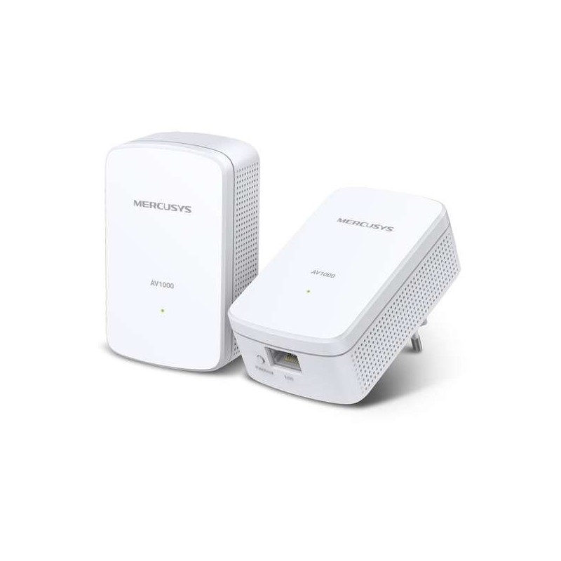 Mercusys MP500 Adaptador Powerline - 1000Mbps - Alcance 300m - Gigabit Ethernet - Pack de 2