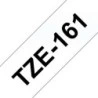 Brother TZe161 Compatible Laminated Label Tape - Black Text on Clear - Width 36mm x 8 metres