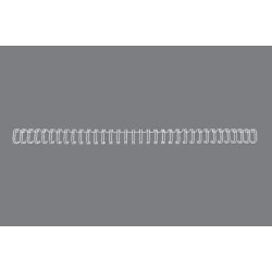 GBC Wirebind Pack de 100 Fils de Reliure 8mm pour Pas 3:1 Rond ou Carré - Format A4 - Pour 34 Trous - Relie jusqu'à 70 Feuilles