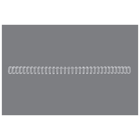 GBC Wirebind Pack de 100 Arames de Encadernação 8mm para Passo 3:1 Redondo ou Quadrado - Formato A4 - Para 34 Orifícios