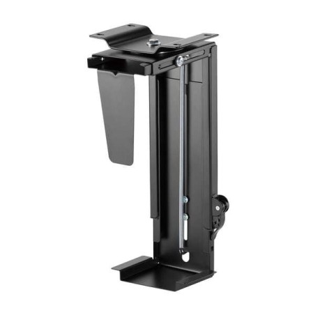 Aisens Suporte Giratório e Altura Personalizável para CPU por Baixo da Secretária com Manípulo de Bloqueio Fácil - Cor Preto