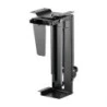 Aisens Swivel and Adjustable Height Under-Desk CPU Holder with Easy Lock Handle - Black