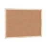 Bi-Office Panneau en Liège Double Face 600x400mm Cadre Naturel