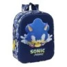 Safta Sonic 6L 3D Nursery Backpack - Top Carry Handle - Adjustable Padded Straps - Zip Closure - 22x27x10cm - Navy Blue Colour