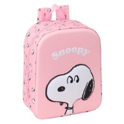 Safta Snoopy Mochila Guarderia 3D de 6L - Asa de Mano Superior - Asas Regulables y Acolchadas - Cierre de Cremallera