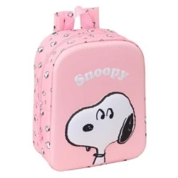Safta Snoopy Mochila Guarderia 3D de 6L - Asa de Mano Superior - Asas Regulables y Acolchadas - Cierre de Cremallera