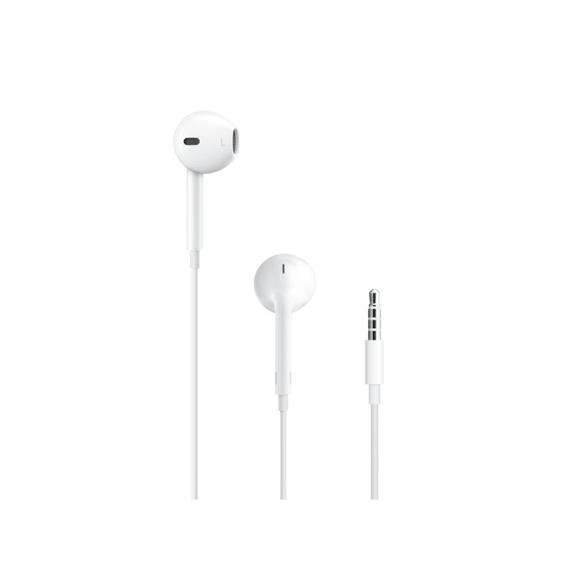 Apple EarPods Auriculares Binaurales - Microfono Integrado - Control de Volumen - Jack 3.5mm - Color Blanco