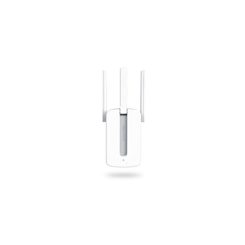 Mercusys Repetidor Amplificador Extensor de Red WiFi - Hasta 300Mbps - Tecnologia MIMO - Boton WPS - 3 Antenas Externas