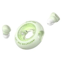 Vention Tiny T17 Écouteurs Bluetooth 5.3 avec Boîtier de Charge - True Wireless - 6h d'Autonomie - LED - Couleur Vert