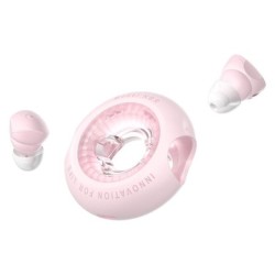 Vention Tiny T17 Écouteurs Bluetooth 5.3 avec Boîtier de Charge - True Wireless - 6h d'Autonomie - LED - Couleur Rose