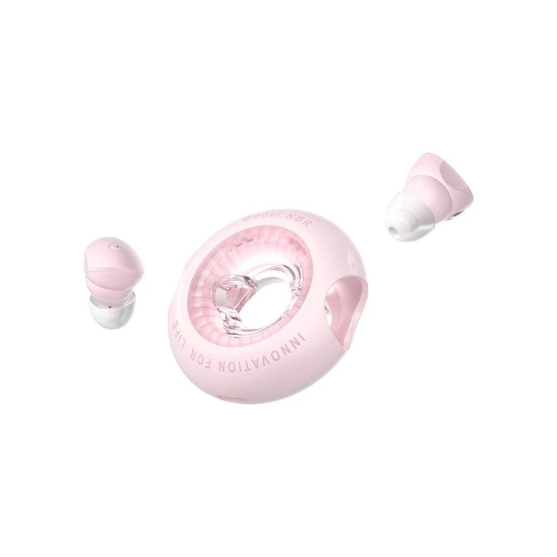 Vention Tiny T17 Auscultadores Bluetooth 5.3 com Estojo de Carregamento - True Wireless - 6h Autonomia - LED - Cor Rosa