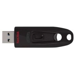 Sandisk Cruzer Ultra Clé USB 3.0 64GB - Jusqu'à 80MB/s de Transfert - Couleur Noir (Pendrive)