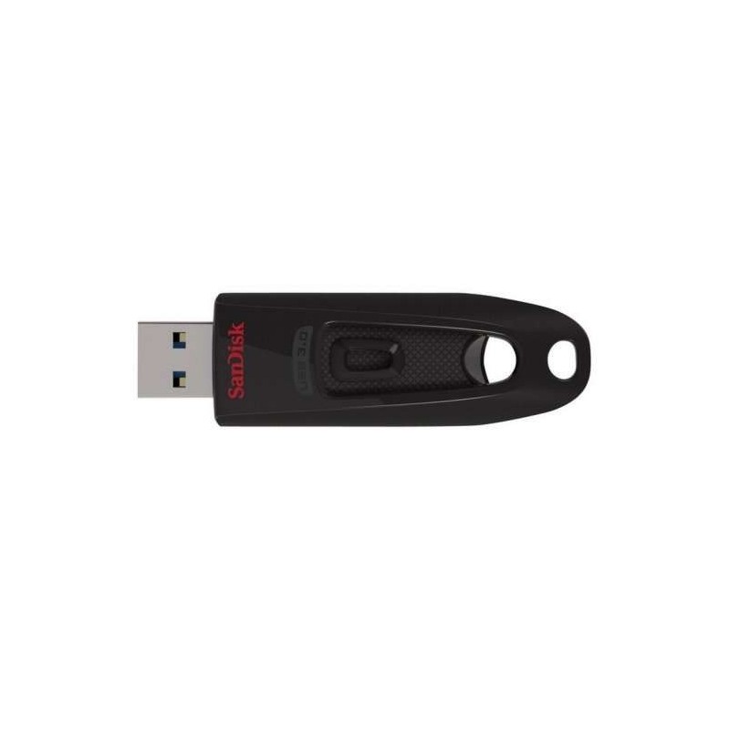 Sandisk Cruzer Ultra Memoria USB 3.0 64GB - Hasta 80MB/s de Transferencia - Color Negro (Pendrive)