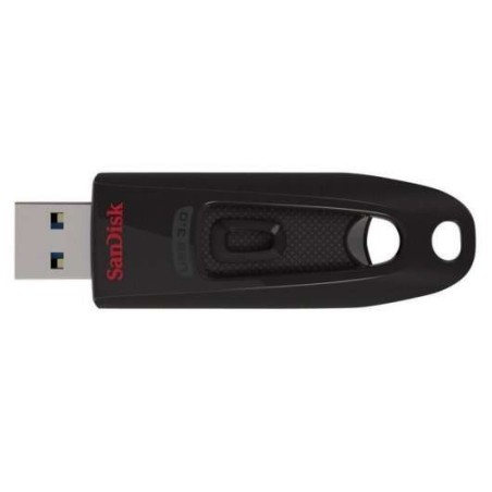 Sandisk Cruzer Ultra Memória USB 3.0 64GB - até 80MB/s de Transferência - Cor Preto (Pen USB)