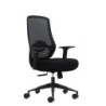 Oqonos Cherg 001 Silla de Oficina Ergonomica con Soporte Lumbar Ajustable en Altura y Profundidad, Respaldo de Malla