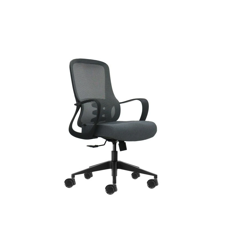 Oqonos Cherg 007 Silla de Oficina Ergonomica con Respaldo de Malla Transpirable, Piston de Gas Clase 4, Soporte Lumbar
