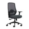 Oqonos Cherg 025 Silla de Oficina Ergonomica con Soporte Lumbar Ajustable en Altura y Profundidad, Reposabrazos 4D, Piston de