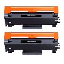 Brother TN2420/TN2410 Black Pack of 2 Compatible Toner Cartridges