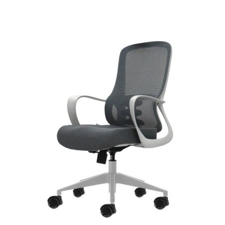 Oqonos Cherg 009 Silla de Oficina Ergonomica con Respaldo de Malla Transpirable, Piston de Gas Clase 4, Soporte Lumbar