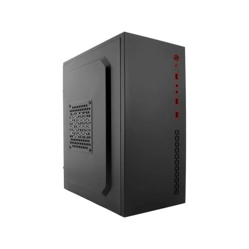 Coolbox PcCase MPC-45 Boîtier Tour MicroATX - Taille de Disque Supportée 3.5", 2.5" - USB-A 3.0 et Audio + Bloc d'Alimentation