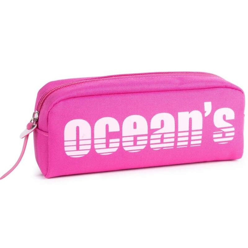 Oceans Wave California 1 Zip Pencil Case - Ergonomic Pull Tab - Fuchsia
