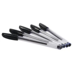 MKtape Pack de 36 Esferográficas Triangulares - Ponta Redonda de 1.0mm - Escrita Suave - Cor Preto