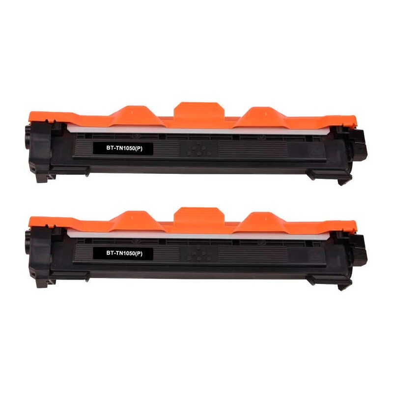 Brother TN1050 Negro Pack de 2 Cartuchos de Toner Genericos