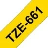Brother TZe661 Ruban d'Étiquettes Laminé Générique - Texte Noir sur Fond Jaune - Largeur 36mm x 8 mètres
