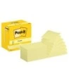 Post-It Pack of 12 Pads of 100 Repositionable Z-Notes - Rectangular Shape - 76x127mm - Light Yellow