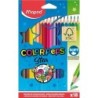Maped Color´Peps Star Pack de 18 Lapices de Colores Triangulares - Mina Suave - Madera Certificada FSC - Colores Surtidos