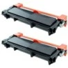 Brother TN2320/TN2310 Black Pack of 2 Compatible Toner Cartridges